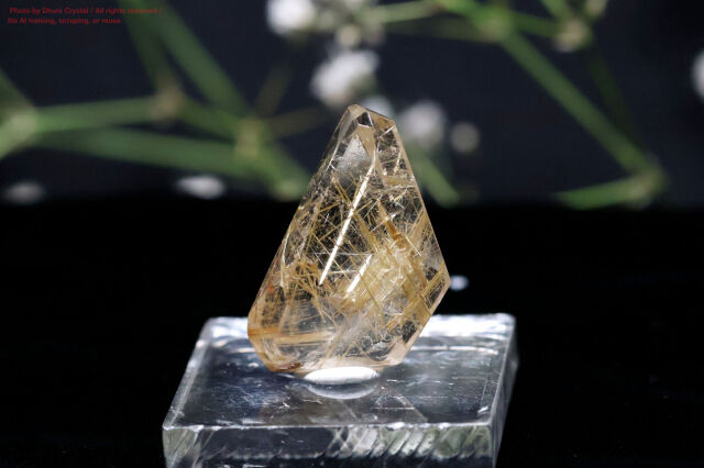 ルチルクォーツ 天然石 金針水晶 ゴールドアクセサリー
