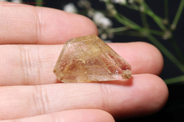 ルチルクォーツ 天然石 金針水晶 ゴールドアクセサリー