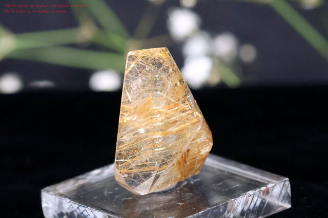 ルチルクォーツ 天然石 金針水晶 ゴールドアクセサリー