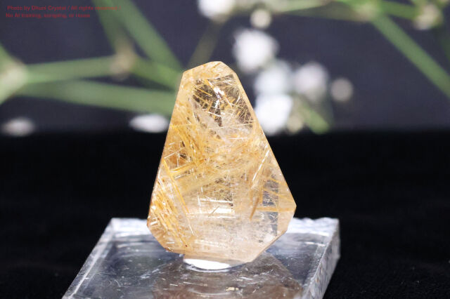 ルチルクォーツ 天然石 金針水晶 ゴールドアクセサリー