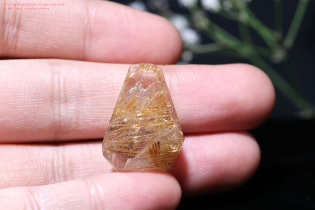 ルチルクォーツ 天然石 金針水晶 ゴールドアクセサリー