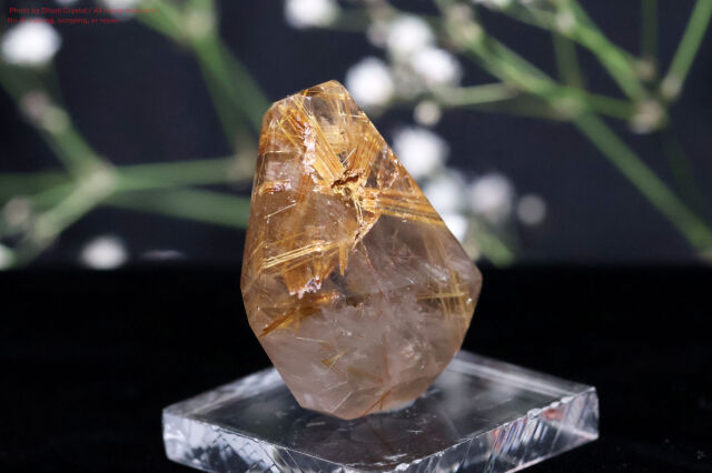 ルチルクォーツ 天然石 金針水晶 ゴールドアクセサリー