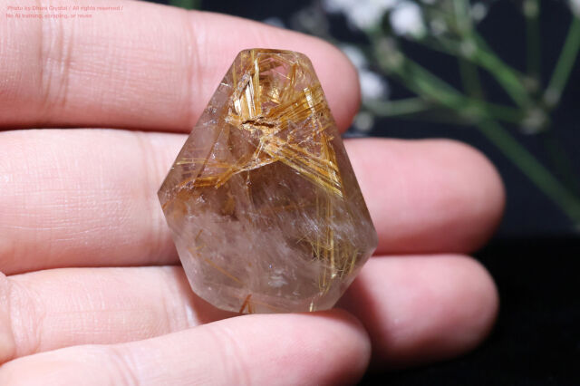 ルチルクォーツ 天然石 金針水晶 ゴールドアクセサリー