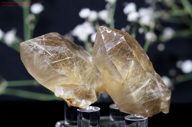 ルチルクォーツ 天然石 金針水晶 ゴールドアクセサリー