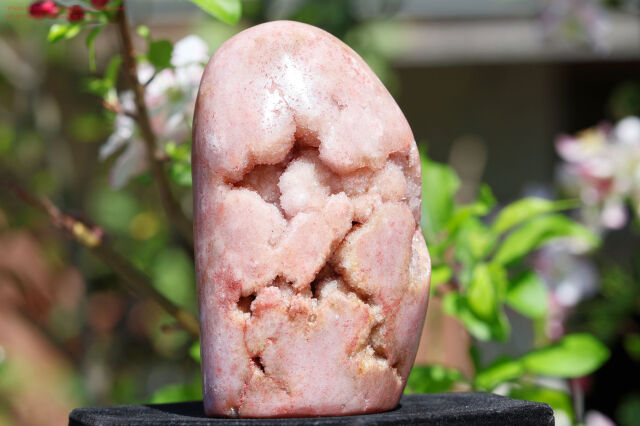 ピンクアメジスト ドゥルージー 天然石 結晶クラスター 美しいピンク水晶