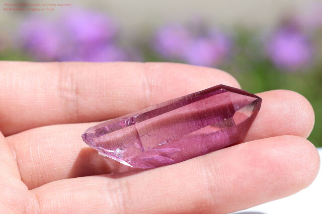 パープルミストオーラ アーカンソー水晶 天然石 オーラクリスタル
