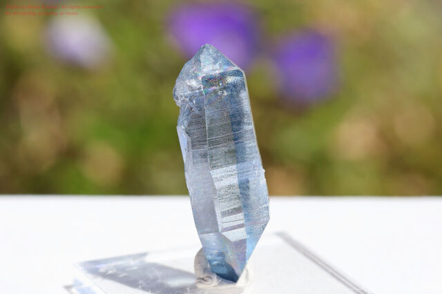 スカイブルーオーラ アーカンソー水晶 天然石 オーラクリスタル