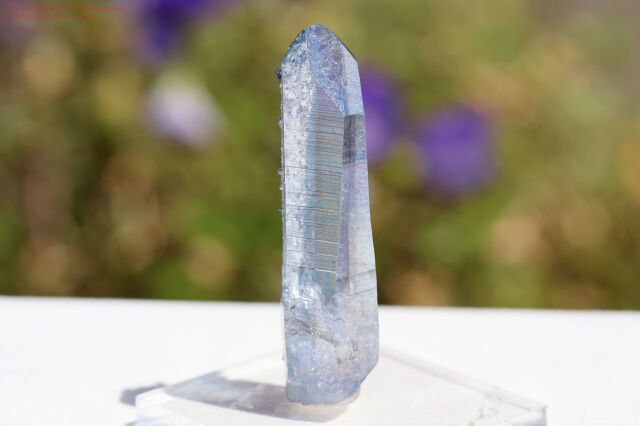 スカイブルーオーラ アーカンソー水晶 天然石 オーラクリスタル