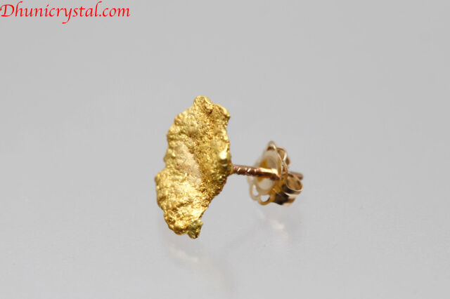 【10/10限定値下げ】SOURCE gold nuggets(自然金)のピアス 10/10限定値下げ】SOURCE gold nuggets(自然金)のピアス