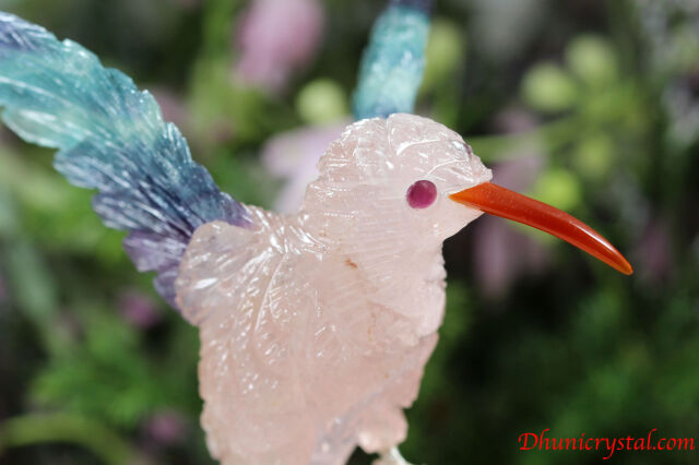 天然石 鳥 置き物 ハチドリ 天然石 鳥 置き物 ハチドリ