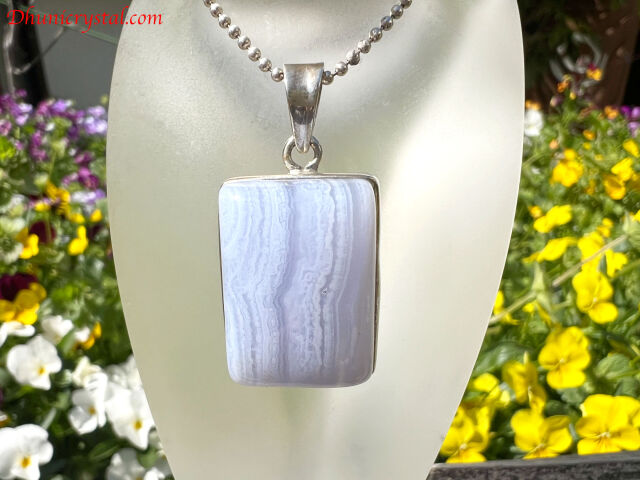 ★数量限定★高品質♢お買い得【ブルーレースアゲート『空色縞瑪瑙』タンブル連】❤️ 良質 美レース模様 ブルーレースアゲート 空色縞瑪瑙