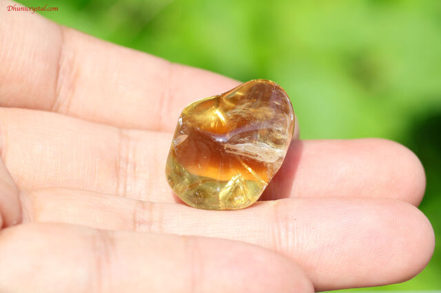 太陽の恵み シトリンタンブル／癒しと繁栄の天然石