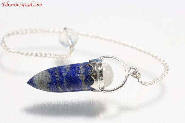 ラピスラズリ＆ムーンストーント/ペンジュラム(T195)