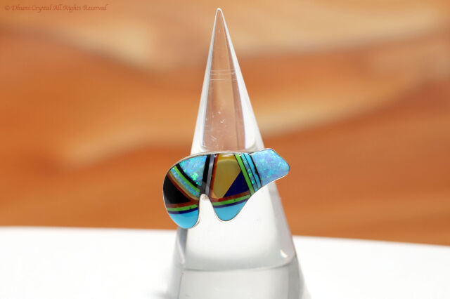 【SOLDOUT】インレイ・ジュエリー/リング【カチーナ・ベア】（T02)