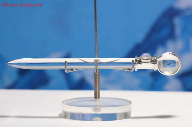 ヒマラヤ水晶クリスタルワンドwithムーンストーン(T207)