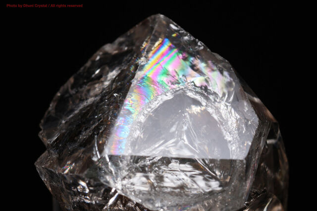 ハーキマーダイヤモンド原石/虹入り(T382)