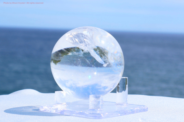 レムリアン　ピュアレイ　スフィア　レムリアンシード　クリスタル 一点物】レムリアンシードクリスタル原石｜成長線が刻まれた高波動の