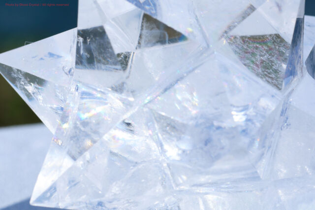 レムリアン水晶アステロイド（最長幅9.5cm 、約389g） レムリアン水晶アステロイド（最長幅9.5cm 、約389g） 高品質++]天然