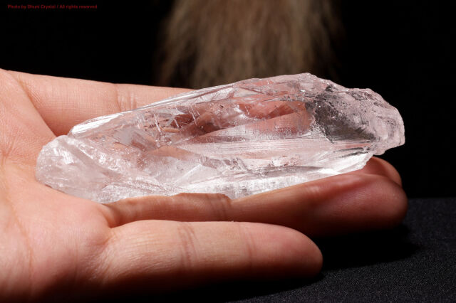 一点物】レムリアンシードクリスタル原石｜成長線が刻まれた高