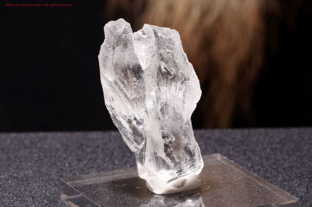 一点物】レムリアンシードクリスタル原石｜成長線が刻まれた高