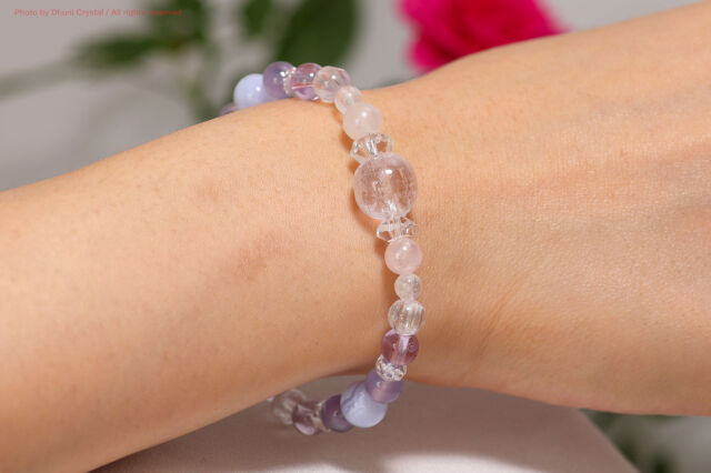 大人の恋愛ブレス（クンツァイト・ピンクオパール・ローズオーラ