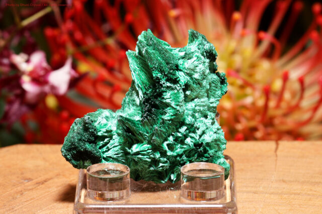 シルキー・マラカイト/絹状原石(T693)