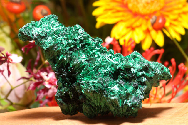 シルキー・マラカイト/絹状原石(T697)