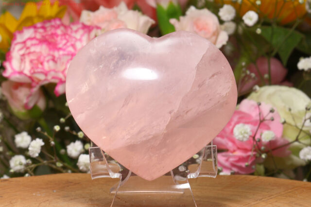 ローズクォーツ/ハート型(T733)