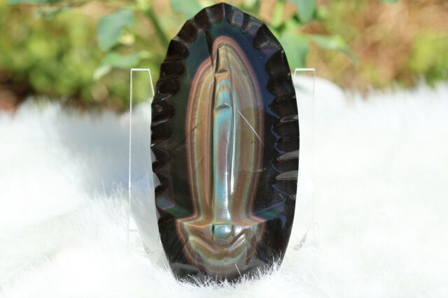 【SOLDOUT!】 レインボーオブシディアン/グアダルーペのマリア様(T798)