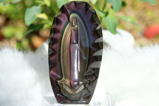 レインボーオブシディアン/グアダルーペのマリア様(T799)