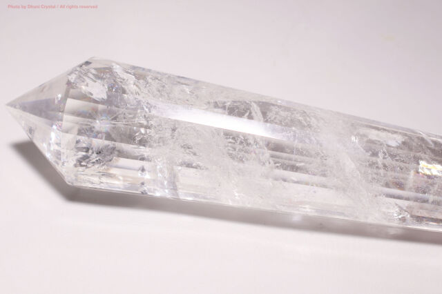 AAAグレード　レムリアンシードクリスタル　24面体　ヴォーゲルワンド　水晶　2 ヴォーゲル水晶/レムリアンシード水晶/虹入り(T927)