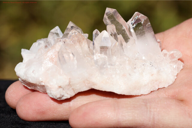 ヒマラヤ水晶クラスター　マニカラン水晶 ヒマラヤ水晶｜マニカラン産ピンククラスター｜淡い癒しの輝き