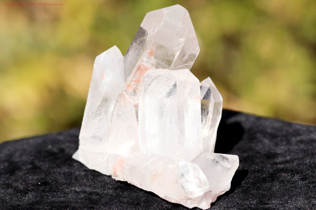 ヒマラヤ水晶｜マニカラン産ピンククラスター｜淡い癒しの輝き