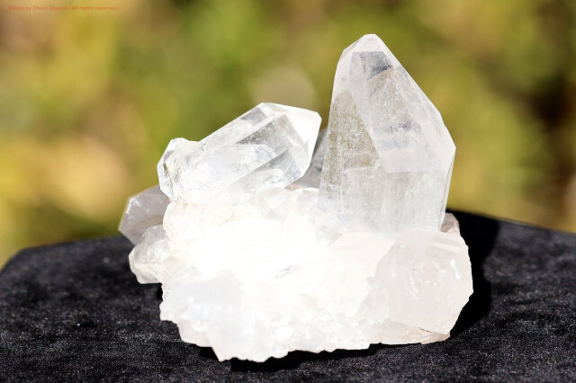 ヒマラヤ水晶｜マニカラン産ピンククラスター｜淡い癒しの輝き