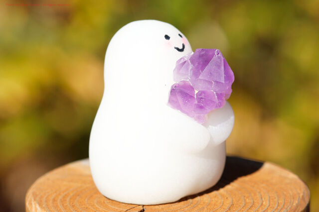 しらたまちゃん/アメジスト&ホワイトマーブル（T997）