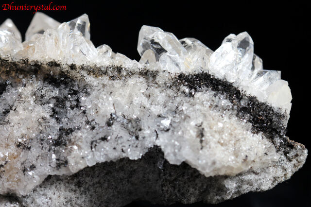 ヒマラヤ水晶　ブラックトルマリン入り水晶 極上超透明！ブラックトルマリン入り！インド産ヒマラヤ水晶28.5