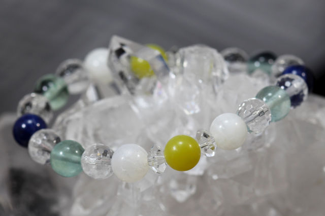 【SOLDOUT】Dhunicrystal オリジナルブレス【癒し,浄化,回復】/手首周り15.5cm（W170）