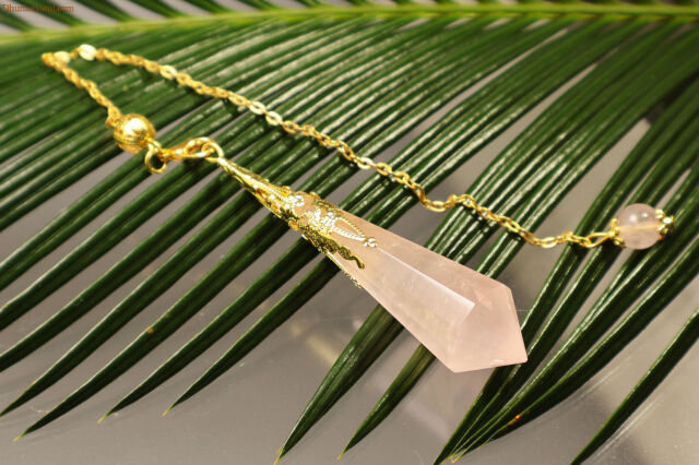 【SOLDOUT】ローズクォーツのペンジュラム/(W501)