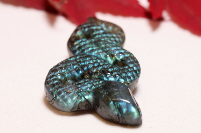 【SOLDOUT】ラブラドライトの蛇さん(W735)