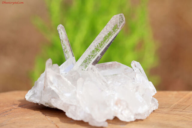 水晶　ウィンドウクォーツ ヴィジョンクォーツ/ゼッカ水晶/クラスター(W865)