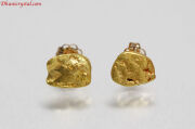 【SOLDOUT!】 ゴールドナゲット/自然金/ピアス(D102)