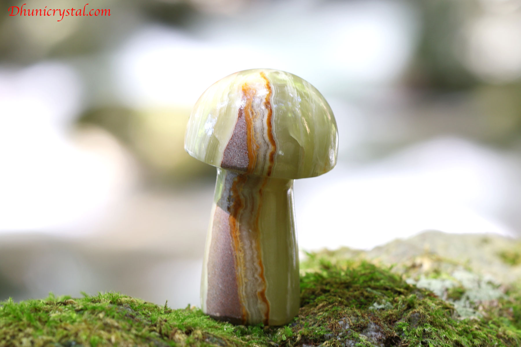 グリーンオニキスのきのこ(T301)