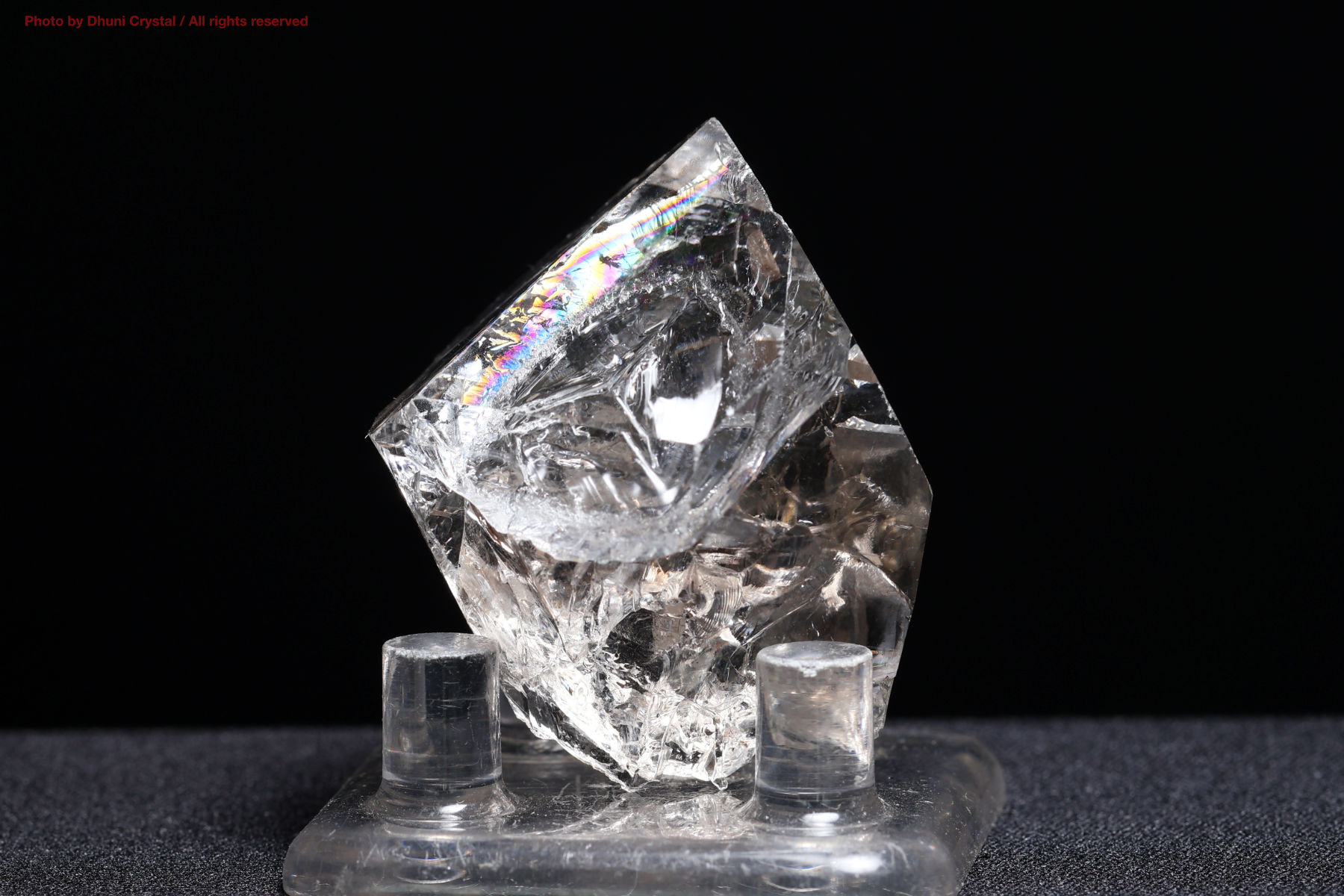 ハーキマーダイヤモンド原石/虹入り(T382)