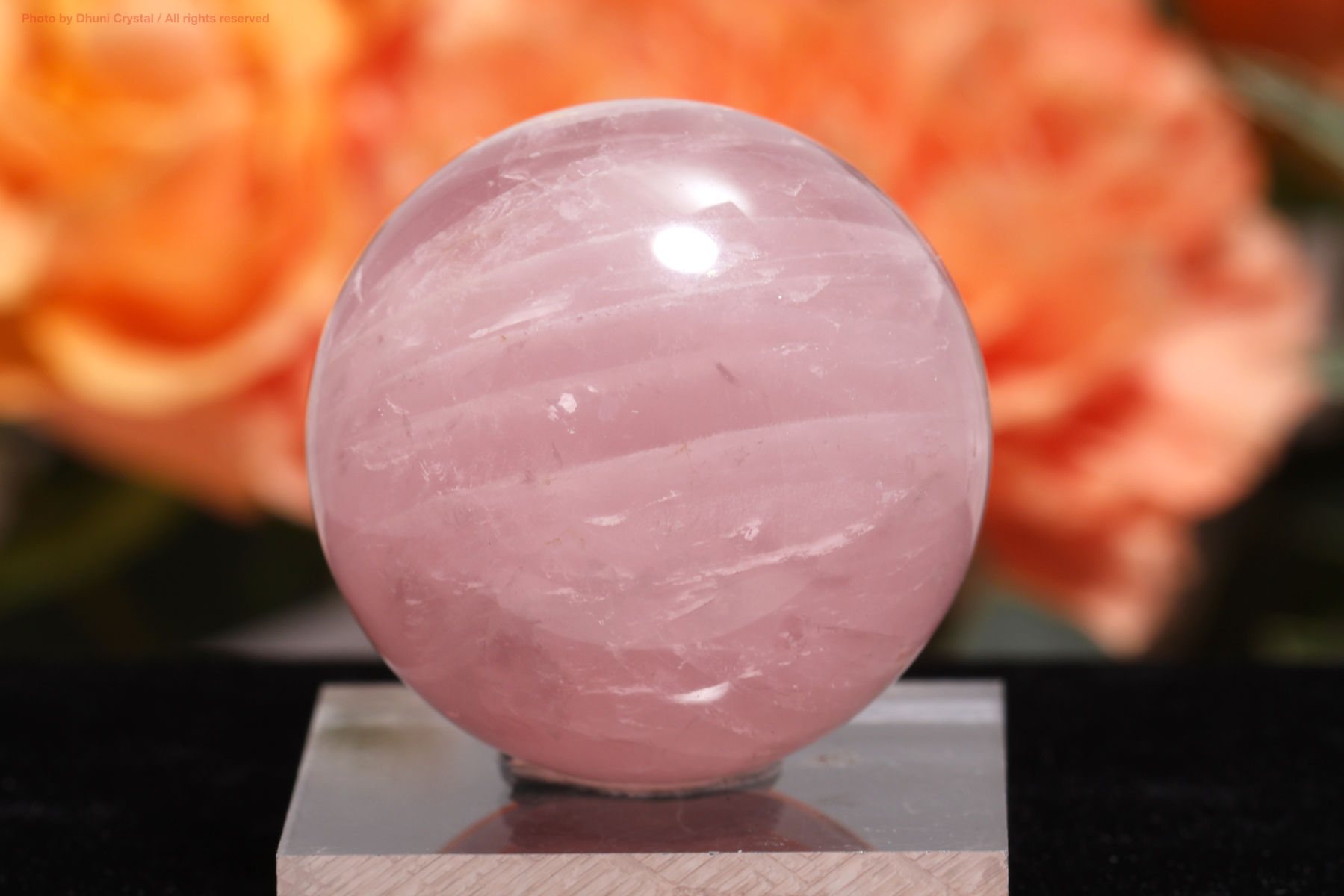 ローズクォーツ/球(T737)