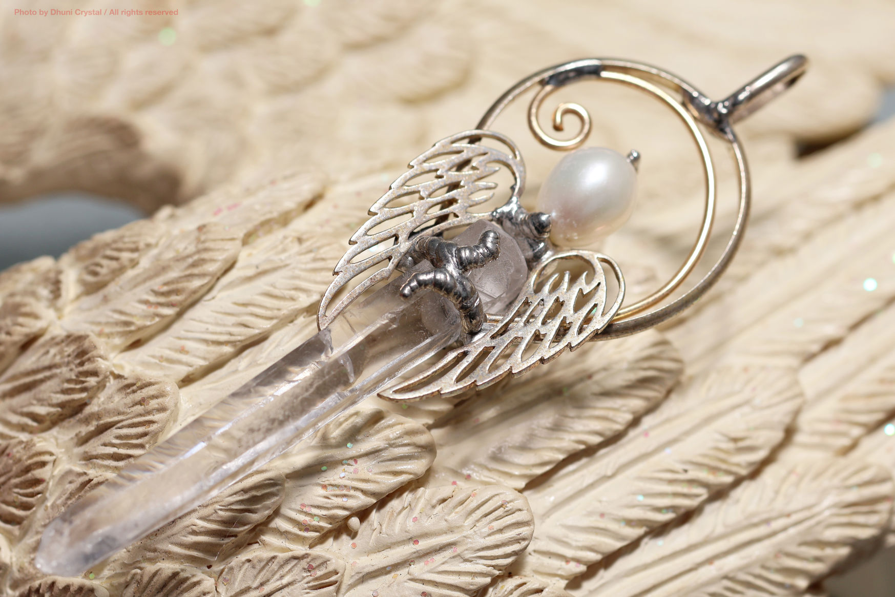 Magical Delight/マジカルデライト【エンジェルウィング・ペンダント/パール】(T746)