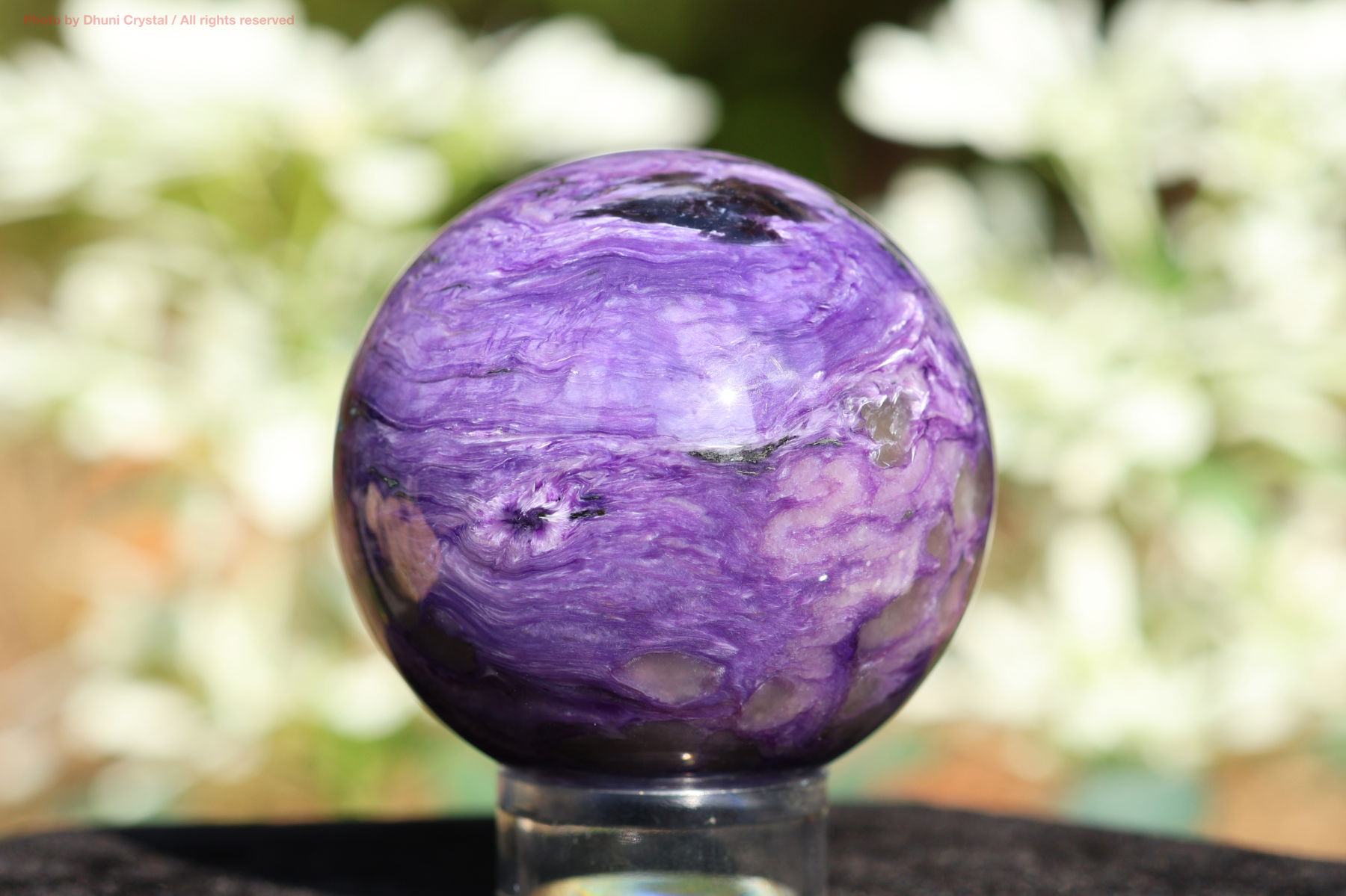 チャロアイトスフィア 特別価格]チャロアイト丸玉/スフィア - 埼玉県吉川市の天然石専門店