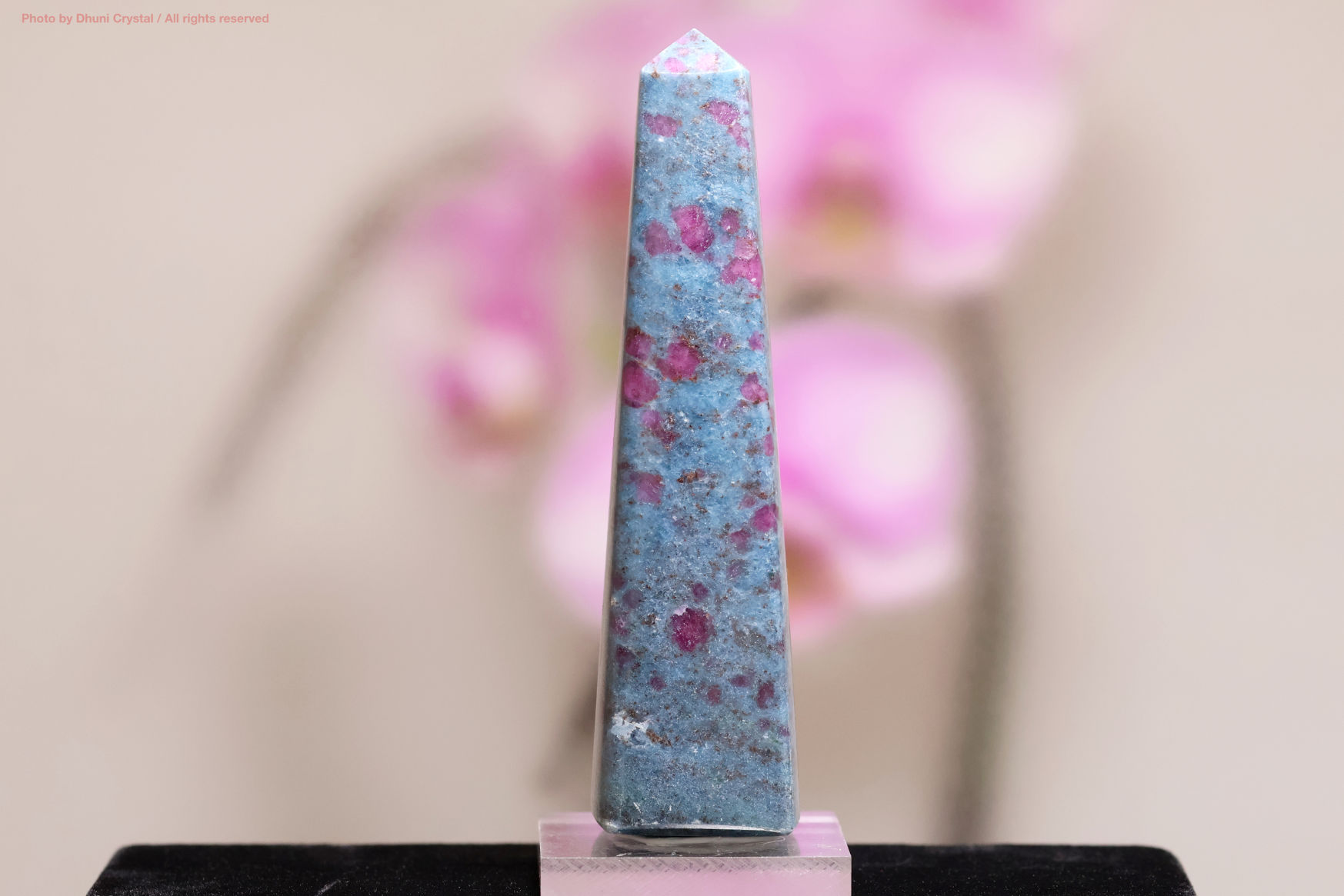 ルビー・イン・カイヤナイト/オベリスク型(T982)