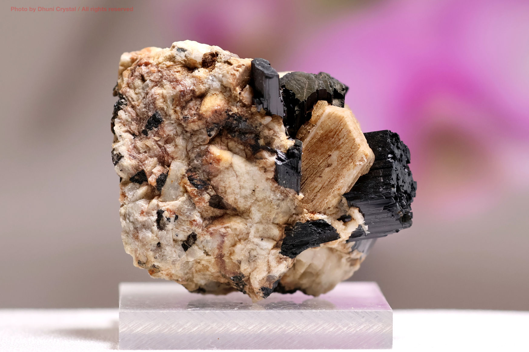 エジリン結晶withフェルドスパー/錐輝石(T987)