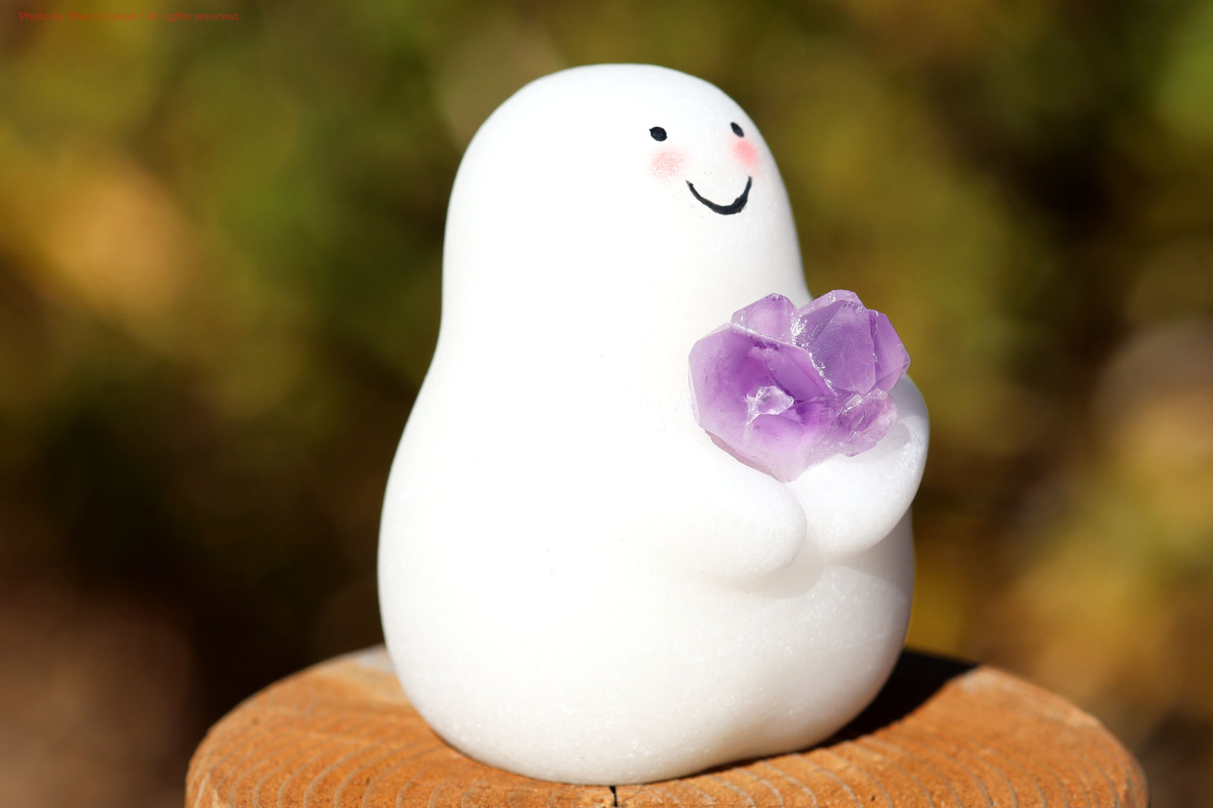 しらたまちゃん/アメジスト&ホワイトマーブル（T999）