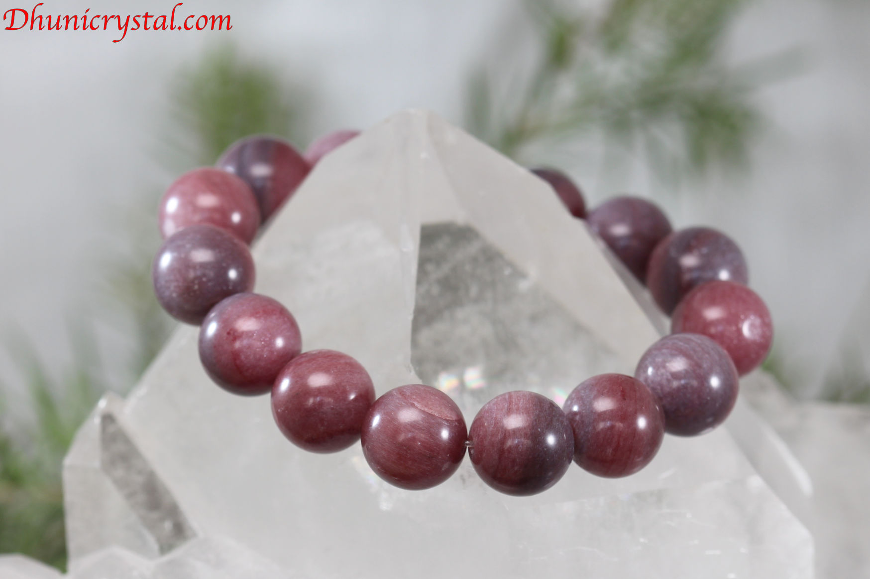 超美石一連ブレスレット【アークナイト】12mm玉/手首サイズ14.5〜15ｃｍ/サイズ変更可(U524)